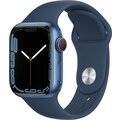 Apple Watch Series 7 Cellular, 41mm, Blue, Blue Sport Band_942855584