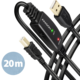 AXAGON ADR-220B USB2.0, A-M-&gt;B-M, aktivní prodlužka/repeater kabel 20m_2125389410