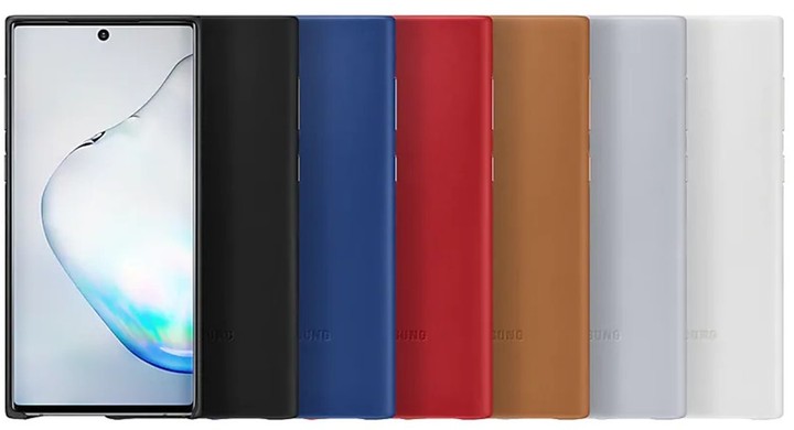 Samsung kožený zadní kryt Leather Cover pro Galaxy Note 10, šedá_859748882