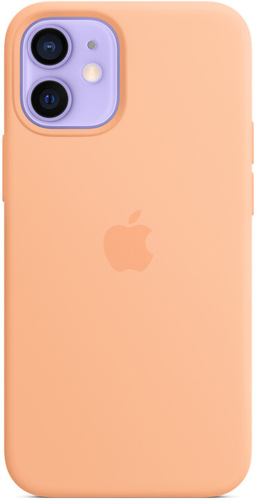 Apple silikonový kryt s MagSafe pro iPhone 12 mini, světle oranžová_398723618