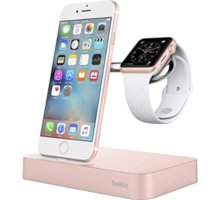 Belkin nabíjecí stojánek pro Apple Watch + iPhone - růžově zlatá_1556281552