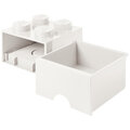 Úložný box LEGO, s šuplíkem, malý (4), bílá