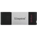 Kingston DataTraveler 80 - 64GB, černá/stříbrná_1316494720