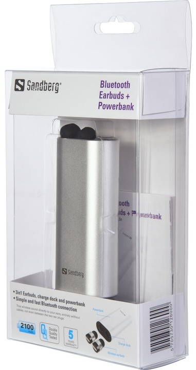 Sandberg Bluetooth Earbuds + Powerbank_206046025