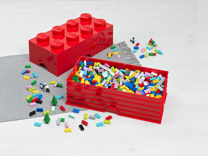 Úložný box LEGO, velký (8), bílá