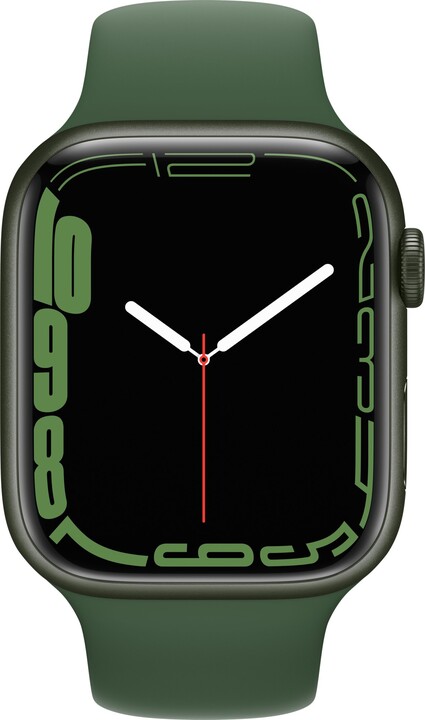 Apple Watch Series 7 GPS 45mm, Green, Clover Sport Band_97961230