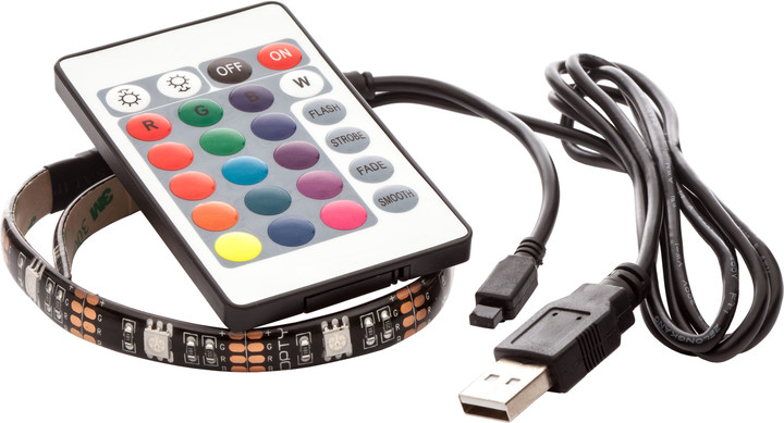 OPTY USB LED pás 30cm, RGB, dálkový ovladač_1461750303