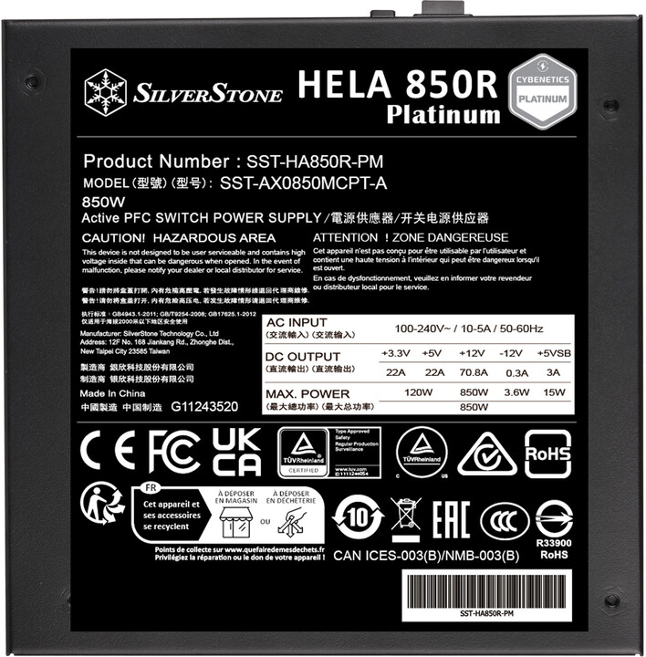SilverStone HELA Platinum HA850R - 850W_247278541