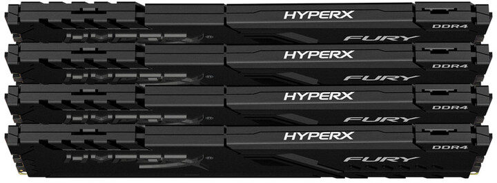 HyperX Fury Black 32GB (4x8GB) DDR4 2666 CL16, black_425738437