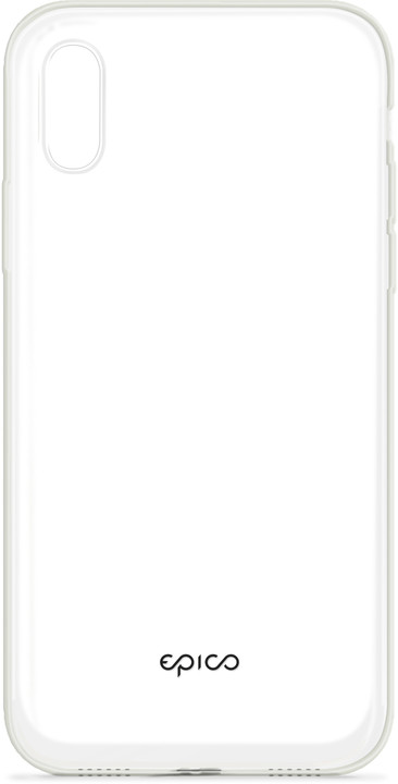 EPICO twiggy gloss ultratenký plastový kryt pro iPhone XS Max, bílý transparentní_1588233353