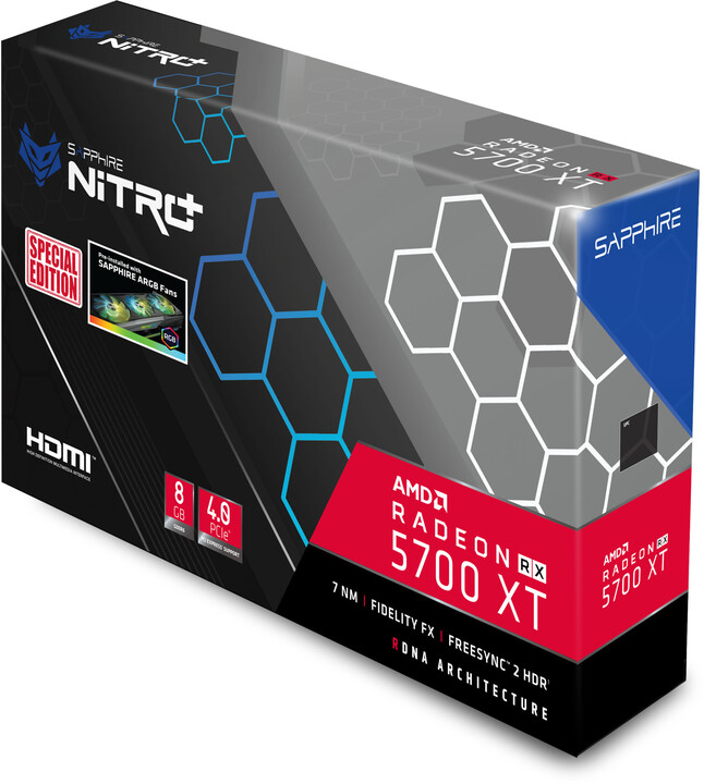 Sapphire Radeon NITRO+ RX 5700 XT 8G speciální edice, 8GB GDDR6_519759147