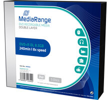 MediaRange DVD+R 8,5GB DL 8x, 5ks Slimcase MR465