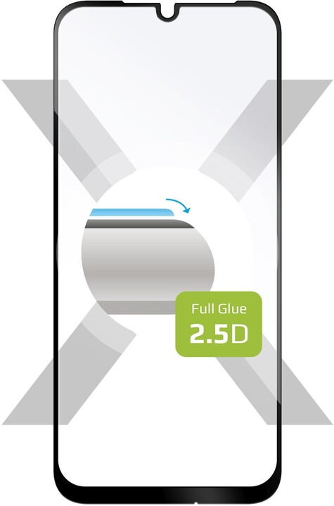 FIXED ochranné sklo Full-Cover pro Xiaomi Redmi Note 7/7 Pro, lepení přes celý displej, černá_1756741354