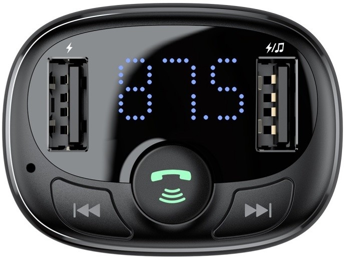 Baseus autonabíječka Bluetooth MP3 (Standard Edition), černá_727708272