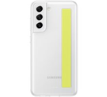 Samsung poloprůhledný zadní kryt s poutkem pro Galaxy S21 FE, bílá_2049705542