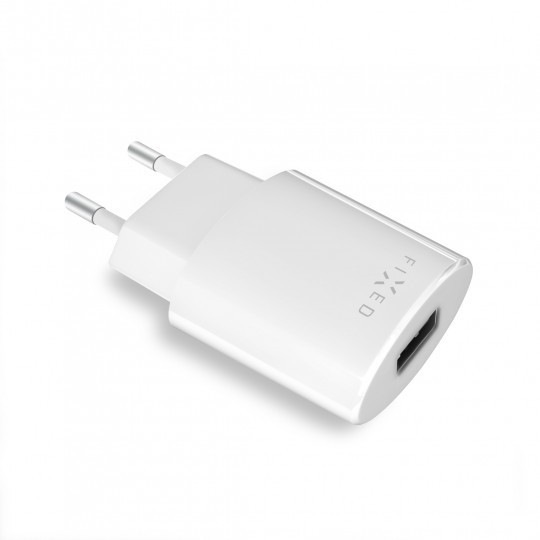 FIXED síťová nabíječka s odnímatelným micro USB kabelem, 2,4A, bílá_1496469154
