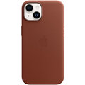 Apple kožený kryt s MagSafe pro iPhone 14, cihlově hnědá_597878636