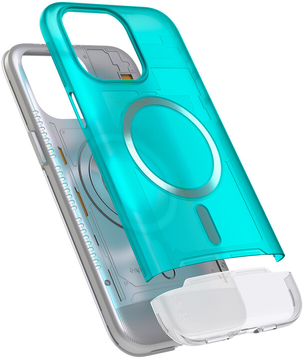 Spigen ochranný kryt Classic C1 MagSafe pro Apple iPhone 15 Pro, modrá_498574957