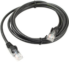 UTP kabel rovný kat.6 (PC-HUB) - 3m, černá_2097072146