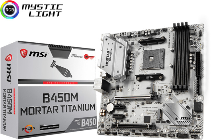 MSI B450M MORTAR TITANIUM - AMD B450_689347582