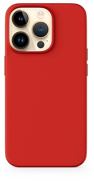 EPICO silikonový zadní kryt s podporou MagSafe pro iPhone 15 Pro, tmavě červená_573103457