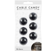 Cable Candy kabelový organizér Beans, 6 ks, černá_1188773731