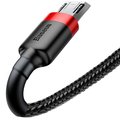 Baseus odolný nylonový kabel USB Micro 2.4A 1M, červená + černá_145103968
