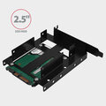 AXAGON RHD-P35, kovový rámeček pro 2x 2.5&quot; HDD/SSD a 1x 3.5&quot; HDD do PCI záslepky_101642457