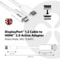 Club3D DisplayPort 1.2 na HDMI 2.0, podpora 4K/60Hz, aktivní, 3m_1820347248