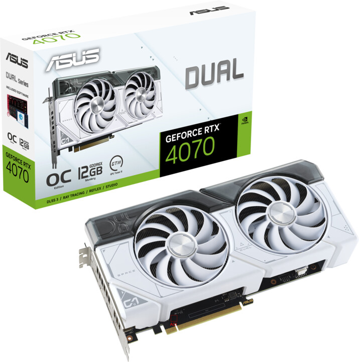 ASUS Dual GeForce RTX 4070 OC White Edition, 12GB GDDR6X_252698463