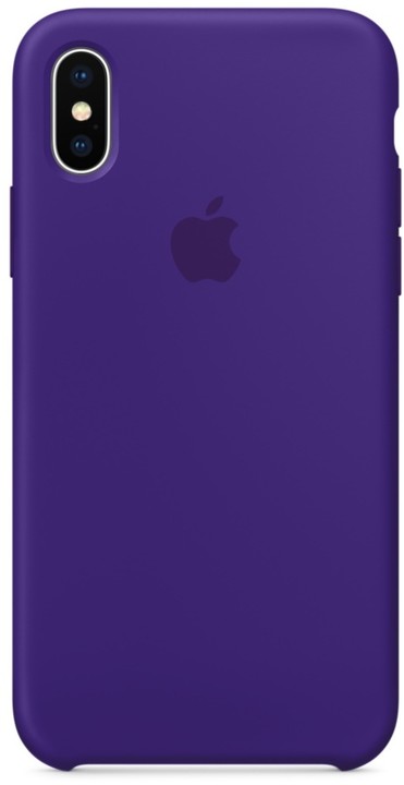 Apple silikonový kryt na iPhone X, tmavě fialová_646201650