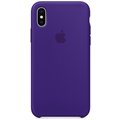 Apple silikonový kryt na iPhone X, tmavě fialová_646201650
