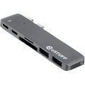 eSTUFF USB-C Slot-in Hub Pro, šedá