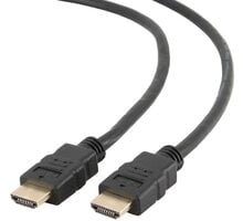 Gembird CABLEXPERT kabel HDMI-HDMI 1m, 1.4, M/M stíněný, zlacené kontakty, CCS, ethernet, černá CC-HDMI4L-1M