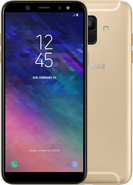 Samsung Galaxy A6 (SM-A600), 3GB/32GB, zlatá_225627667