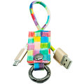 MIZOO USB/ microUSB klíčenka K2-06, duhová_1462584798