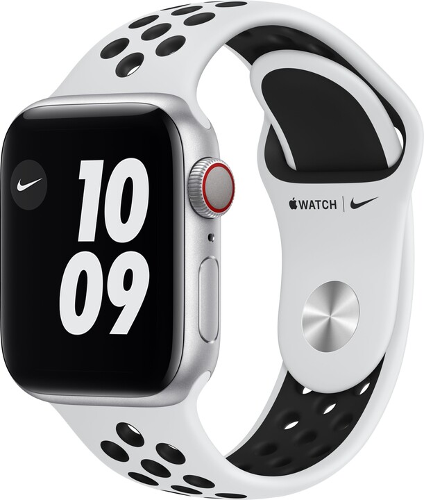 Apple Watch Nike Series 6 Cellular, 40mm, Silver, Pure Platinum/Black Nike Sport Band_230036213