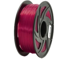 XtendLAN tisková struna (filament), PLA, 1,75mm, 1kg, průhledný červený 3DF-PLA1.75-TRB 1kg