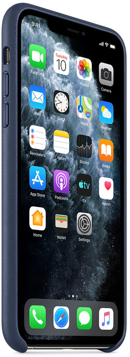 Apple kožený kryt na iPhone 11 Pro Max, půlnočně modrá_541328590