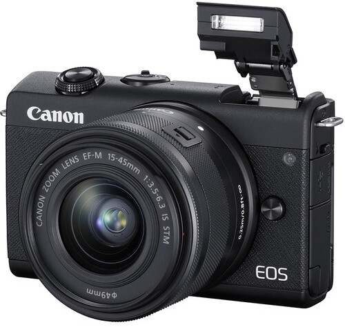Canon EOS M200, černá + EF-M 15-45mm IS STM + SB130 + karta 16GB_436348488