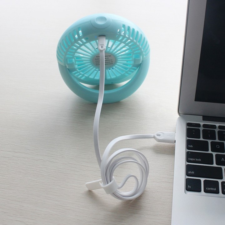 Mcdodo Mini USB Fan vetráček na stůl, modrá_1296920058