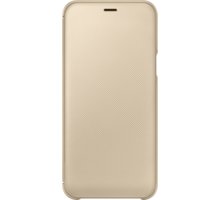 Samsung A6 flipové pouzdro, zlatá_705845238