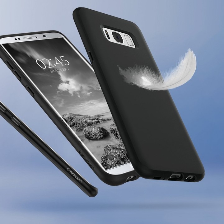 Spigen Liquid Crystal pro Samsung Galaxy S8+, matte black_1272811059