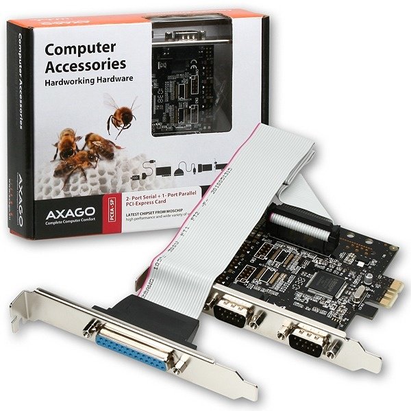 AXAGON PCEA-SP PCIe 2x serial+1x paralel