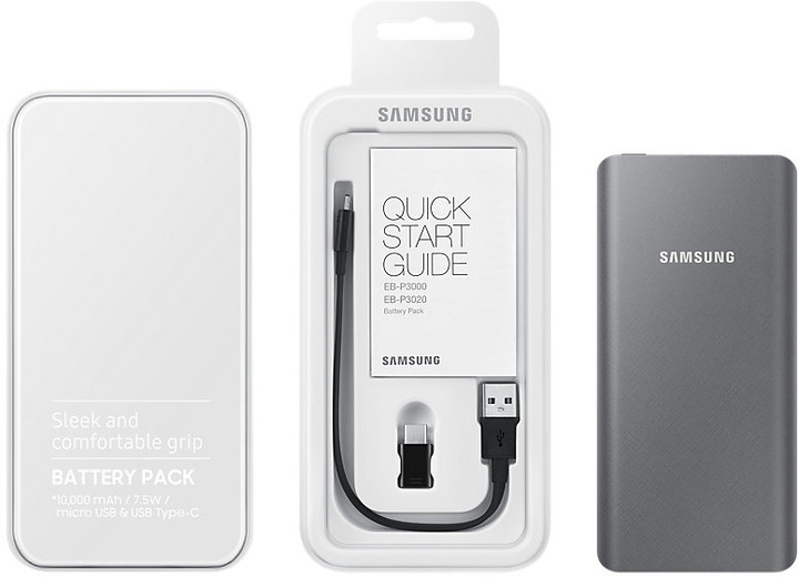 Samsung externí záložní baterie 10000 mAh, šedá_311160307