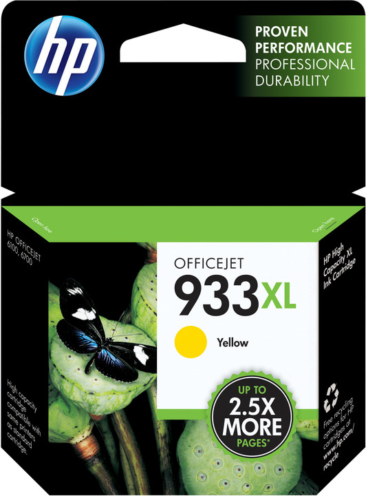 HP CN056AE No.933 XL žlutá – ušetřete až 50 % oproti standardní náplni