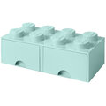 Úložný box LEGO, 2 šuplíky, velký (8), aqua_1616371410
