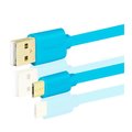 AXAGON BUMM-AM15QL, HQ Kabel Micro USB - USB A, datový a nabíjecí 2A, modrý, 1.5 m_1661433134