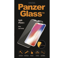 PanzerGlass Edge-to-Edge Case Friendly pro Apple iPhone X / XS, bílé_971453268