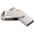 SanDisk Ultra Dual Drive Luxe USB-C 128GB, stříbrná_2053388049